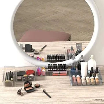 Simple Houseware 20-Pack Clear Plastic Drawer Organizers (6S, 7M, 5L, 1 XL, 1XXL)