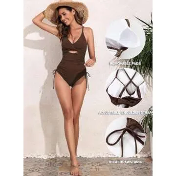 Aleumdr Women's Tummy Control Swimwear for All Occasions