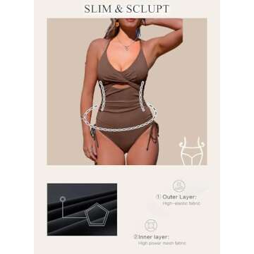 Aleumdr Women's Tummy Control Swimwear for All Occasions