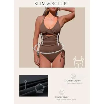 Aleumdr Women's Tummy Control Swimwear for All Occasions