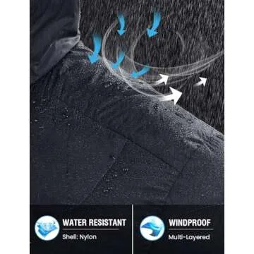 Packable Lightweight TBMPOY Men's Puffer Jacket for Winter