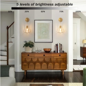 Battery Wall Sconces Set Of Two - Remote Control RGB Dimmable