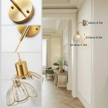 Battery Wall Sconces Set Of Two - Remote Control RGB Dimmable