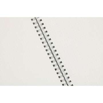 Miliko Transparent Hardcover A5 Size Dot Grid Wirebound/Spiral Notebook-2 Per Pack (Dot Grid), A5 8.27inX5.67in