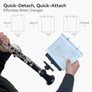 MusBoard Adjustable Marching Band Music Lyre