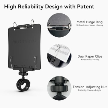 MusBoard Adjustable Marching Band Music Lyre