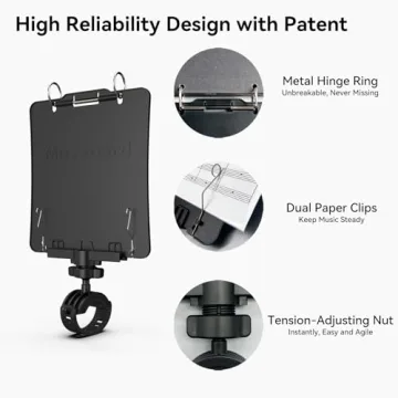 MusBoard Adjustable Marching Band Music Lyre