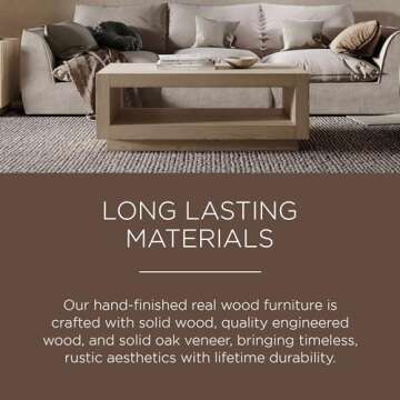 Maven Lane Artemis Large 2 Tier Contemporary Rectangle Wooden Center Coffee Table with Shelf Storage for Living Room in Refined White Finish