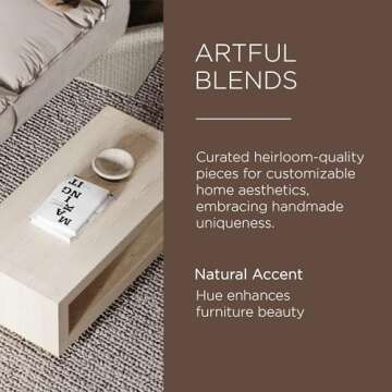 Maven Lane Artemis Large 2 Tier Contemporary Rectangle Wooden Center Coffee Table with Shelf Storage for Living Room in Refined White Finish