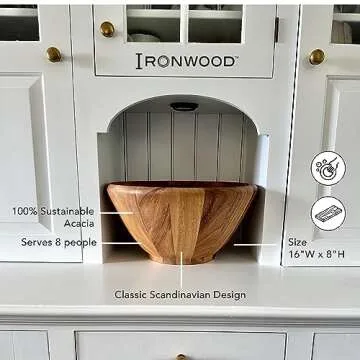 Ironwood Gourmet Salinas Extra Large Salad Bowl 16-inch