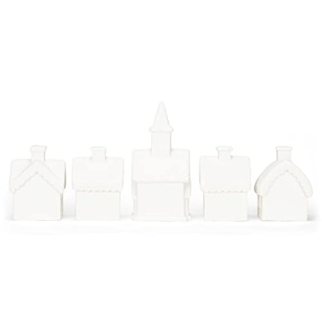 Mark Feldstein Winter Village Set - LED Porcelain Figurines
