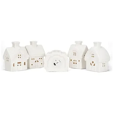 Mark Feldstein Winter Village Set - LED Porcelain Figurines