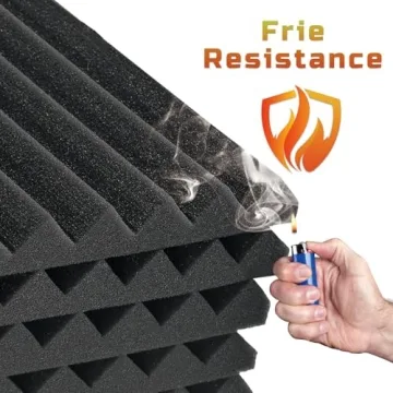 Mirovant 28 Pack Acoustic Foam Panels - 12x12x1 Soundproof Wedges for Superior Audio Quality