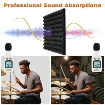 Mirovant 28 Pack Soundproof Acoustic Foam Panels for Walls