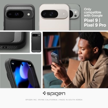 Spigen Rugged Armor Pixel 9/Pro Case - Military Protection