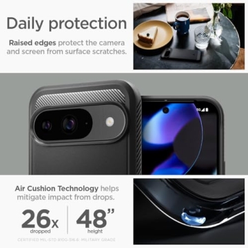 Spigen Rugged Armor Pixel 9/Pro Case - Military Protection
