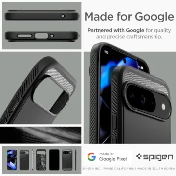 Spigen Rugged Armor Pixel 9/Pro Case - Military Protection