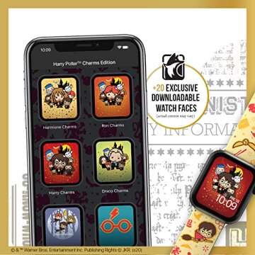 Harry Potter ñ Charms Smartwatch Band ñ Officially Licensed, Compatible with Every Size & Series of Apple Watch (watch not included)