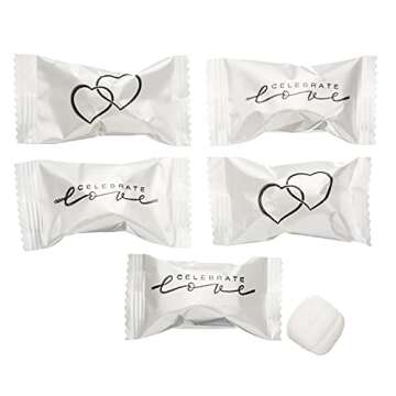 Candy Envy - Celebrate Love Buttermints - 13 oz. Bag - Approximately 100 Individually Wrapped Mints - Wedding, Anniversary, Love Candy