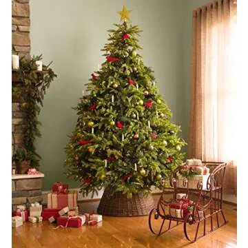 Willow Christmas Tree Ring Collar for Festive Decor