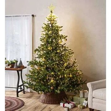 Willow Christmas Tree Ring Collar for Festive Decor