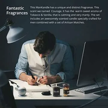 ManKandle Candle & Matches Gift for Men | Unique Gifts for Him
