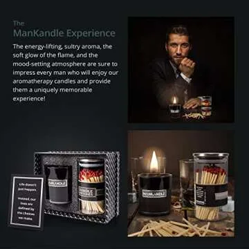 ManKandle Candle & Matches Gift for Men | Unique Gifts for Him