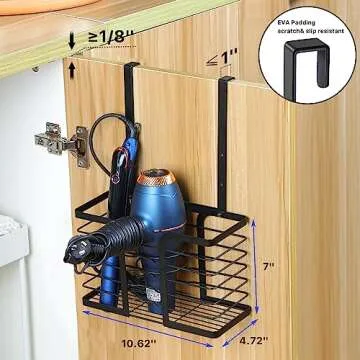 YIGII Hair Tool Organizer Grey 3-in-1 Durable Design