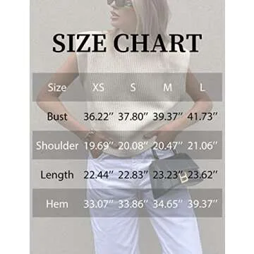 Chic High Neck Knit Sweater Vest for Women - Huaqiao