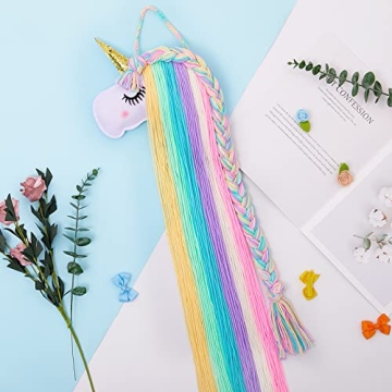 Charming Unicorn Hair Bow Holder for Girls Room Decor