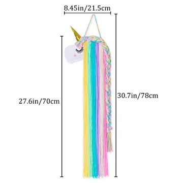 Charming Unicorn Hair Bow Holder for Girls Room Decor