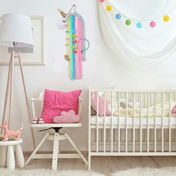 Charming Unicorn Hair Bow Holder for Girls Room Decor