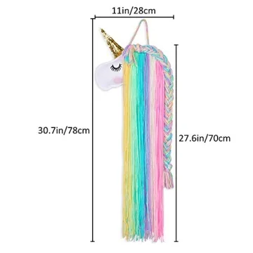 Charming Unicorn Hair Bow Holder for Girls Room Decor