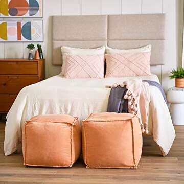 Main + Mesa Woven Cotton Pom Pom Throw