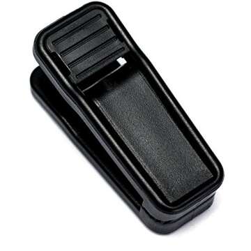 HOUSE DAY Plastic Hanger Clips, Strong Pinch Grip Clips for Use with Slim-line Clothes Hangers, Finger Clips (100Pcs Black)