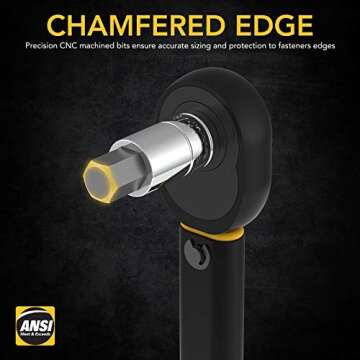 LEXIVON Premium 32-Piece HEX Bit Socket Set with Case