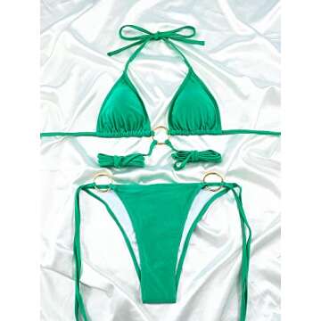 Stylish Women Halter String Bikini Set for Summer Fun