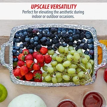 Elegant Sterlingcraft Oblong Serving Tray for Hosting