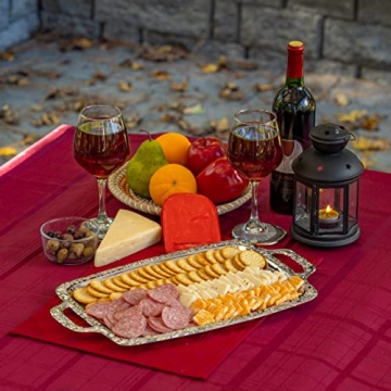 Elegant Sterlingcraft Oblong Serving Tray for Hosting