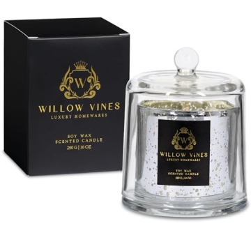 Luxury Scented Candle | Aromatherapy Soy Wax Apothecary Jar Candle | Coastal Breeze | Clean Burn 10o...