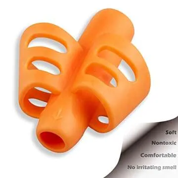 ANERZA Pencil Grips, Pencil Grips for Kids Handwriting, Writing Aid Grip for Preschoolers, Silicone Ergonomic Writing Tool, School and Homeschool kindergarten Supplies for Toddlers (6pcs)