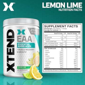 Scivation XTEND EAA + BCAA Powder | Essential Amino Acids for Muscle Growth & Recovery | Sugar-Free ...