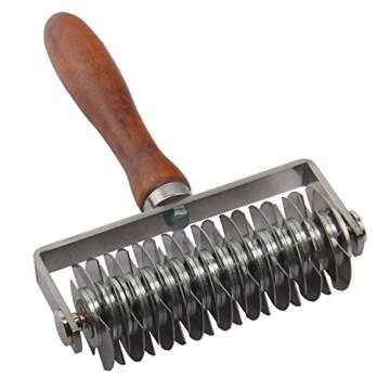 Hosmide Kitchen Baking Dough Cookie Pie Pizza Pastry Lattice Roller Cutter - Durable Stainless Steel...