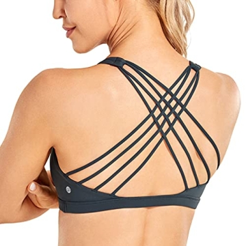 Stylish CRZ YOGA Strappy Sports Bra for Active Women