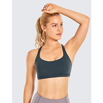 Stylish CRZ YOGA Strappy Sports Bra for Active Women