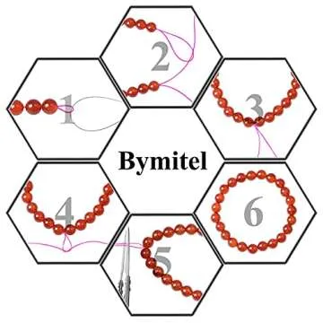 Bymitel 210pcs Natural Crystal Beads Stone Gemstone Round Energy Healing Loose Beads with Stretch Cord for Jewelry Making Bracelets Anklets (African Turquoise, 4mm 210pcs)