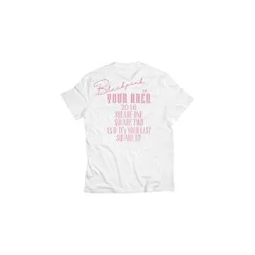 Blackpink Square UP T-Shirt - Extra Large White Fan Merchandise