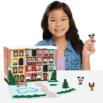 Just Play Disney Doorables Countdown to Christmas Advent Calendar, Blind Bag Collectible Figures, Ki...