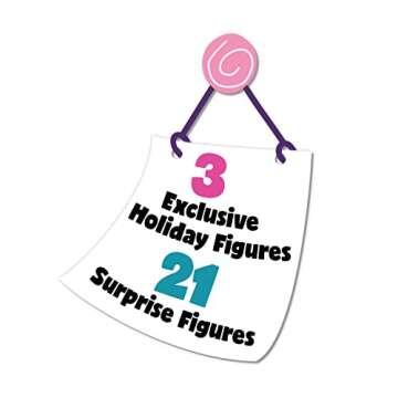 Just Play Disney Doorables Countdown to Christmas Advent Calendar, Blind Bag Collectible Figures, Kids Toys for Ages 5 Up, Amazon Exclusive