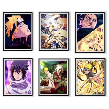 Gama Sennin Jiraiya Sasuke Anime Fan Art Canvas Poster Print for Wall Decor,8 x 10 Inches,No Frame,S...